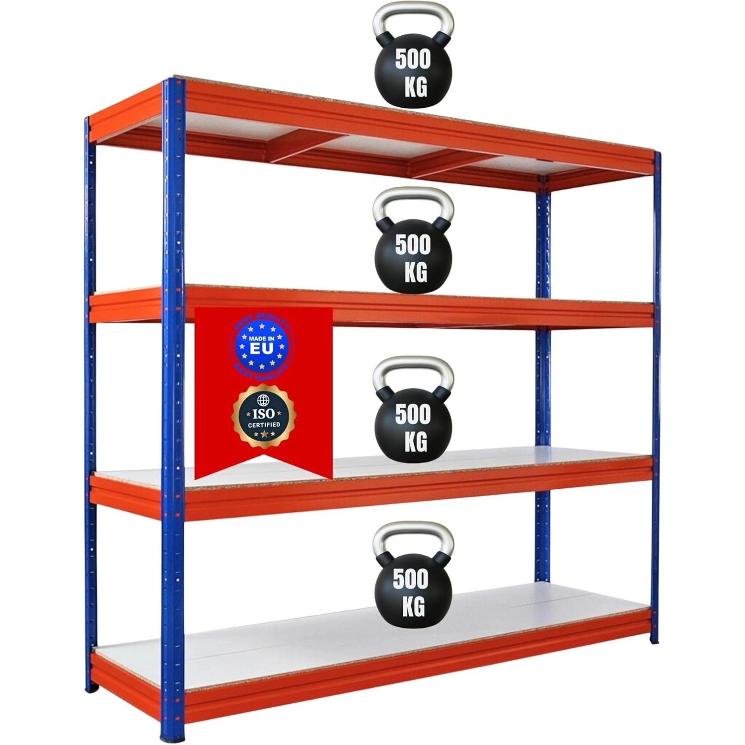 PROREGAL Schwerlastregal Dino HxBxT 180x200x60cm 4 Melamin-Ebenen 16mm Fach günstig online kaufen