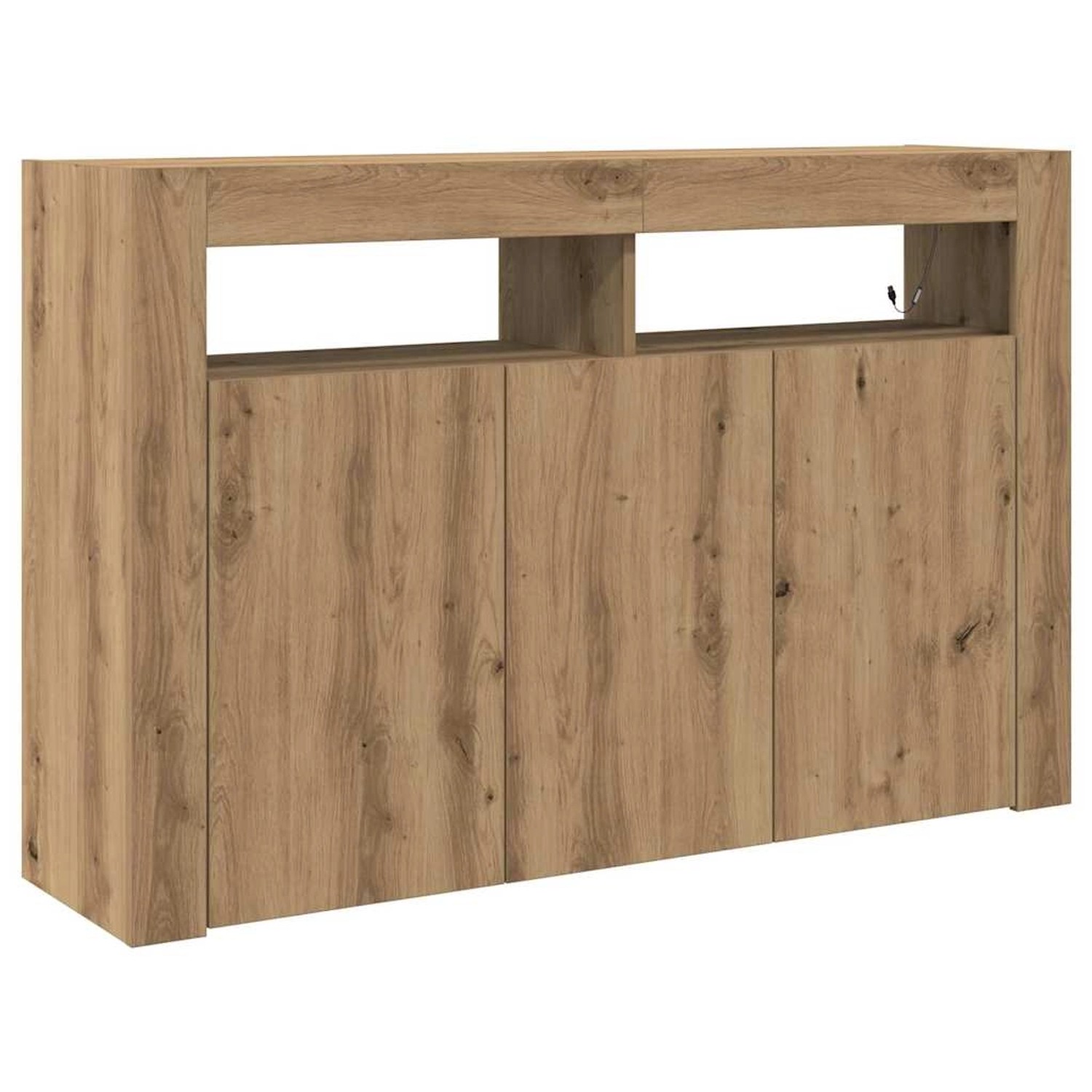 vidaXL Sideboard Artisan-Eiche 116 x 30 x 75 cm Holzwerkstoff 3333884 günstig online kaufen