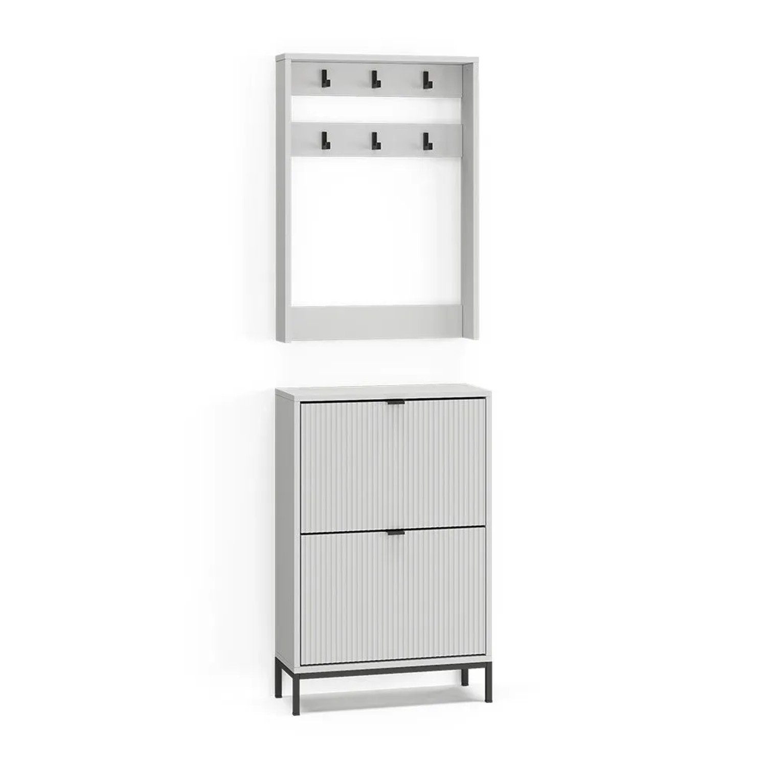 Vicco Garderobe Eliza Weiß 60 x 92 Set 2 Teile Art Nr 58594