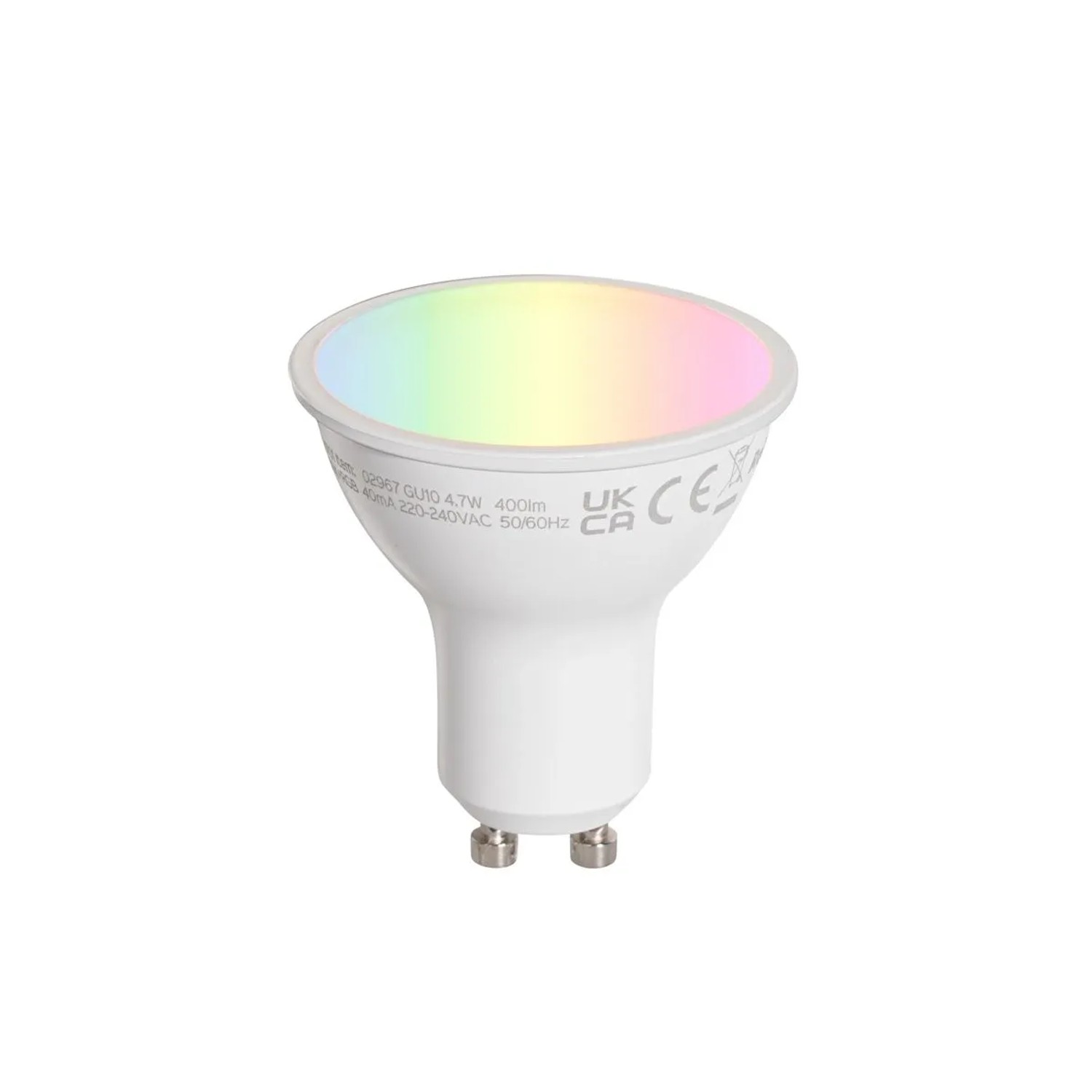LUEDD Smarte GU10 Klare 50mm LED Glühbirne 4,7W 400,m 2200 4000K