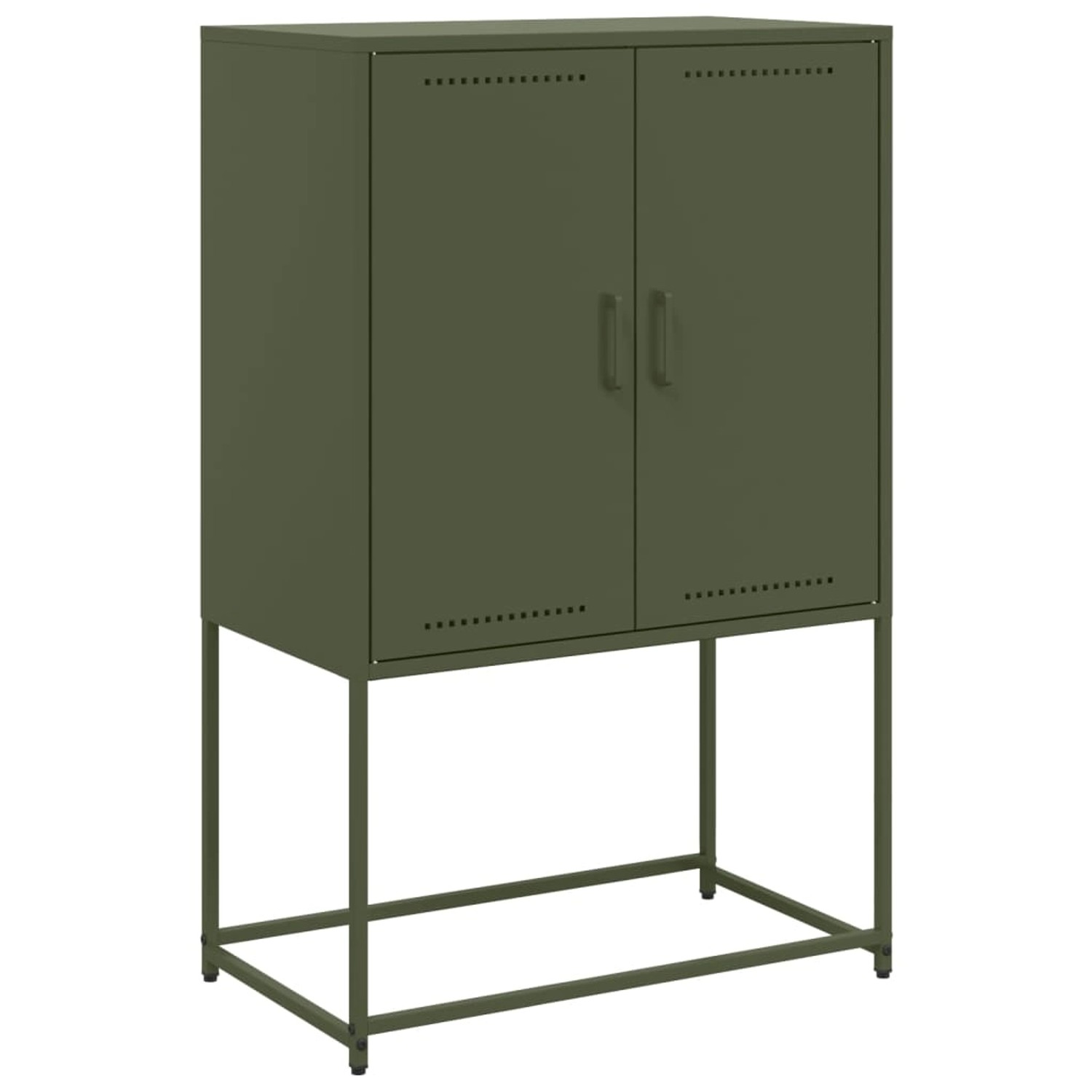 vidaXL Highboard Olivgrün 68,5x38,5x107 cm Stahl 846510 günstig online kaufen