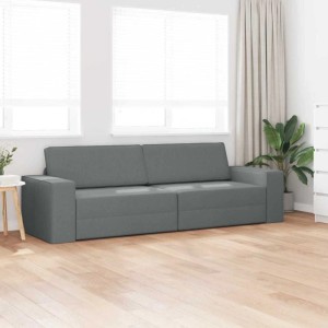 vidaXL Schlafsofa Dunkelgrau 245 x 78 x 77 cm Stoff 4106716