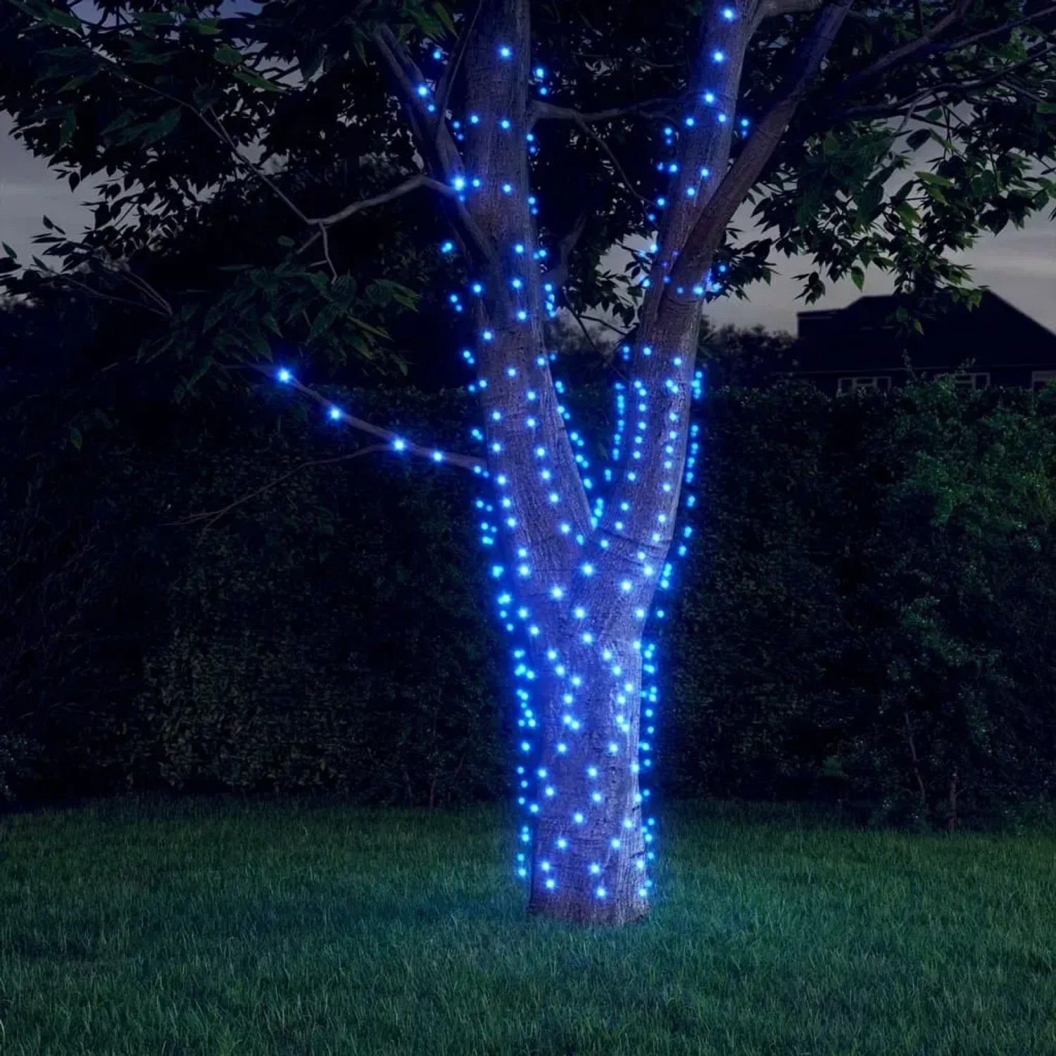 vidaXL Solar-Lichterkette 2 Stk 2x200 LED Blau Innen Außen 328949_2