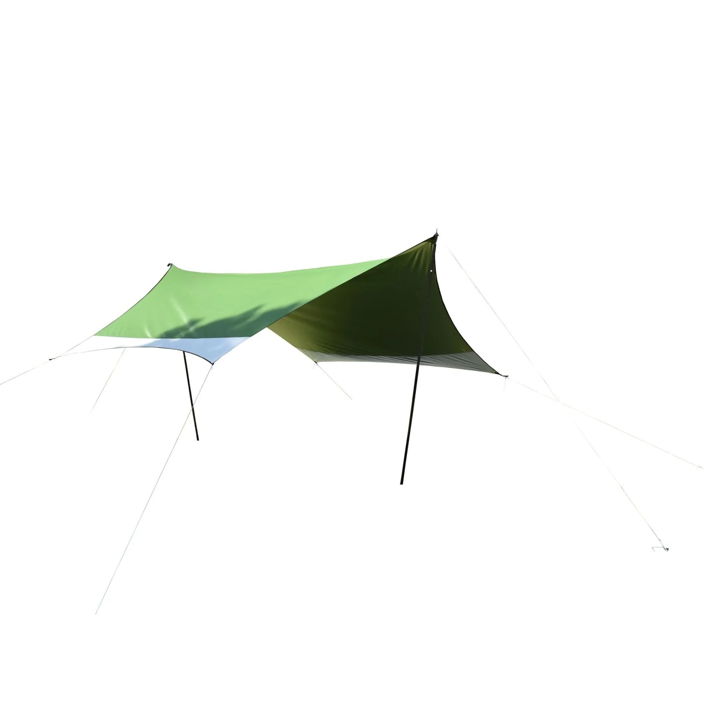 Leco Zeltplane 430 cm x 370 cm inkl. Tragetasche Grün-Weiß