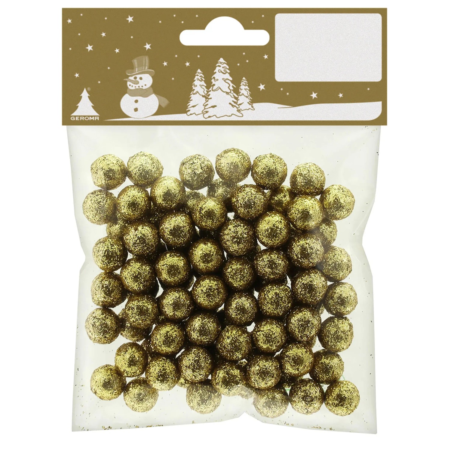 Weihnachts-Deko Styroporbällchen 10 g Ø 1 cm Gold