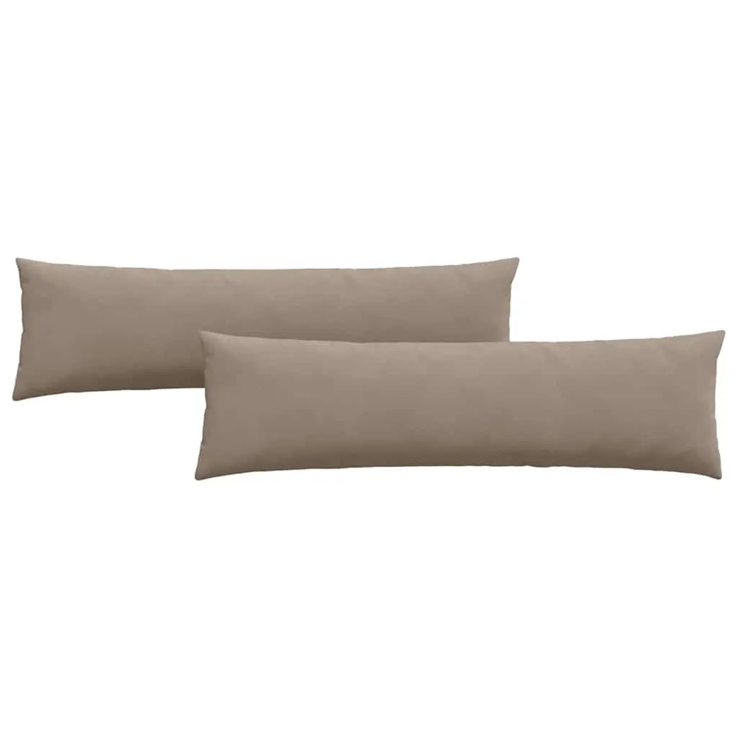 vidaXL Sofakissen 2 Stück Taupe 145 x 40 cm Stoff 42013854
