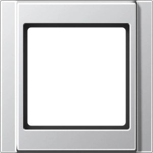 Jung Abdeckrahmen A500, 1-fach, Aluminium, für Schalter und Steckdosen.