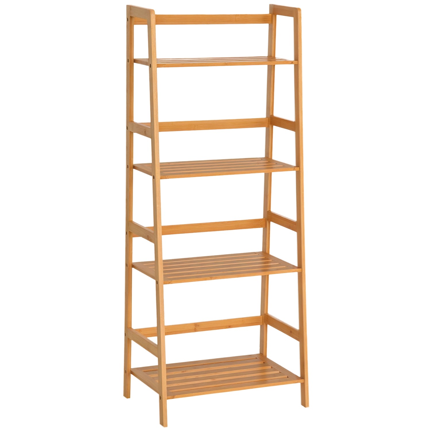 HOMCOM Bücherregal Standregal mit 4 Ebenen Aufbewahrungsregal günstig online kaufen