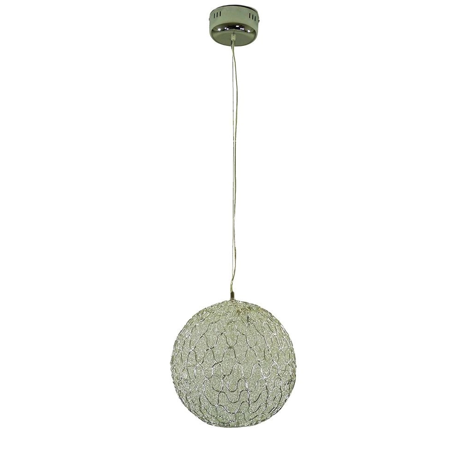 Dapo Decken Pendelleuchte Vanessa 40cm G4 Chrom Aludraht IP20 günstig online kaufen