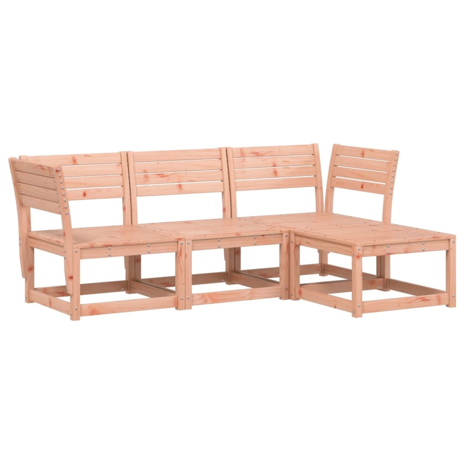 vidaXL 4-tlg Garten-Lounge-Set Massivholz Douglasie Modell 7 günstig online kaufen