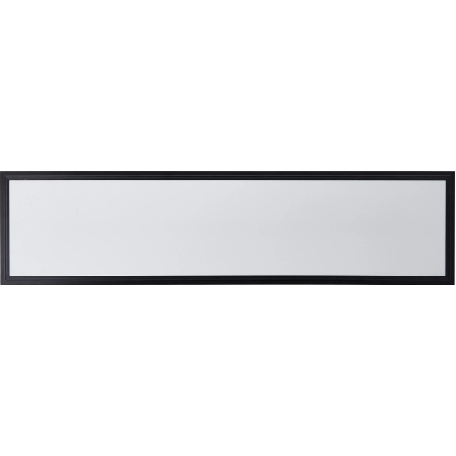 Rechteckige, schwarze LED-Deckenleuchte Briston, 100x25 cm, für Flur und Gang.