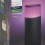 Verpackung der Philips Hue Calla Sockelleuchte, Erweiterung für den Garten mit Farbwechsel.