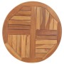 vidaXL Tischplatte Massivholz Teak Rund 2,5 cm 70 cm 48985_3