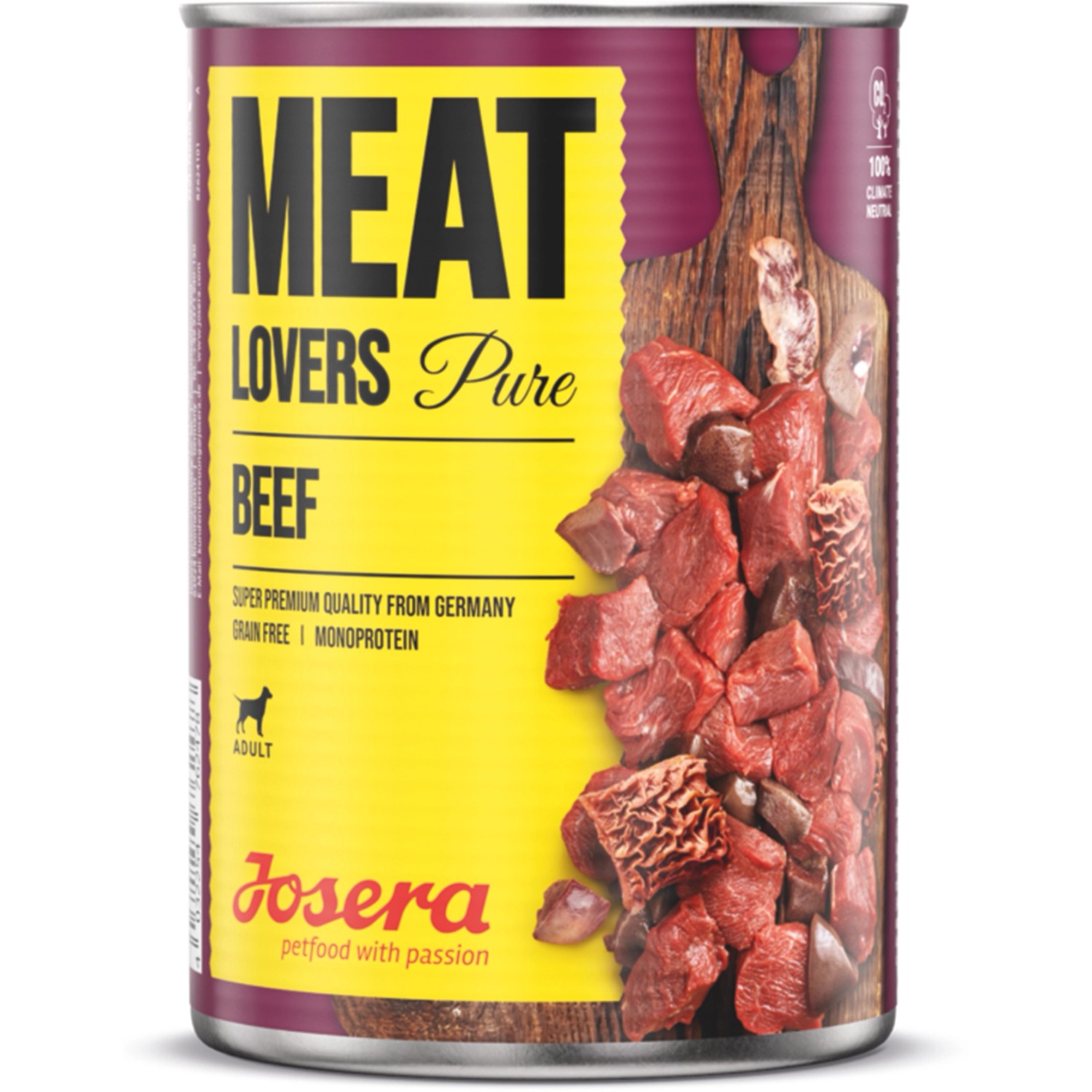 Josera Hunde-Nassfutter Meat Lovers Pure Beef 800 g