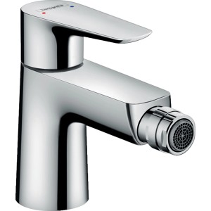 Hansgrohe Talis E Bidetarmatur Chrom mit Push-Open Ablaufgarnitur.