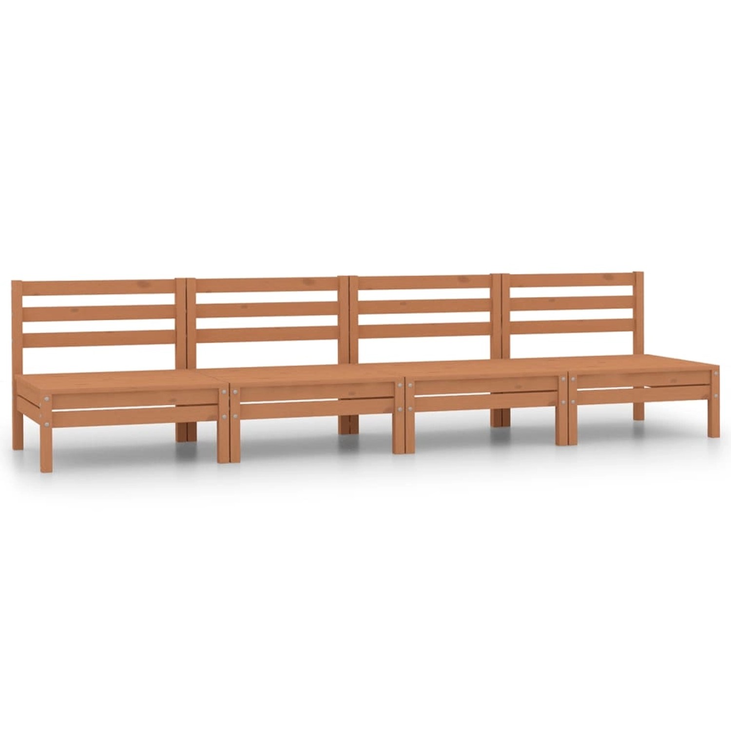 4-tlg. Garten-lounge-set Honigbraun Massivholz Kiefer günstig online kaufen