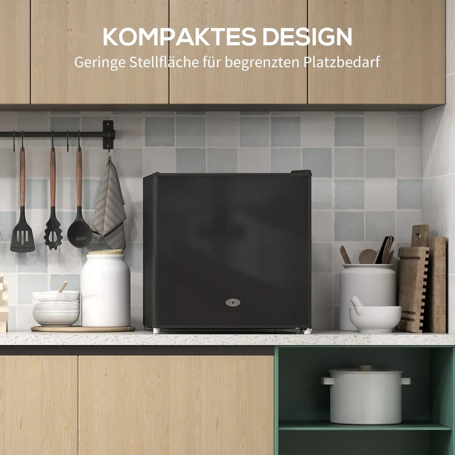 HOMCOM Mini Gefrierschrank Freistehend Schwarz 35 L 45 W kaufen bei OBI