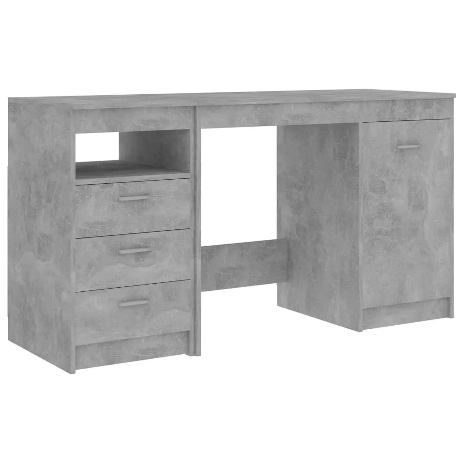 vidaXL Schreibtisch Betongrau 140x50x76 cm Holzwerkstoff 3054784