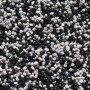 Zierkies Schwarz/Weiß, 2-3 mm, 5 kg, für Aquarien. Dekorative Bodengrund-Optik.