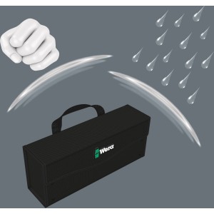 Wera Werkzeug-Box 2go 3, leer, robust und andockbar für Werkzeug und Zubehör.