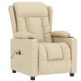 vidaXL Relaxsessel Elektrisch Creme Stoff 3098786