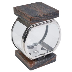 KOKA Grablampe Rund Edelstahl Granit Gneis