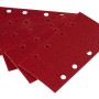 LUX Schleifstreifen, 93x185mm, K80, 5er-Pack, Zubehör für Schwingschleifer, zum Schleifen von Holz und Metall.