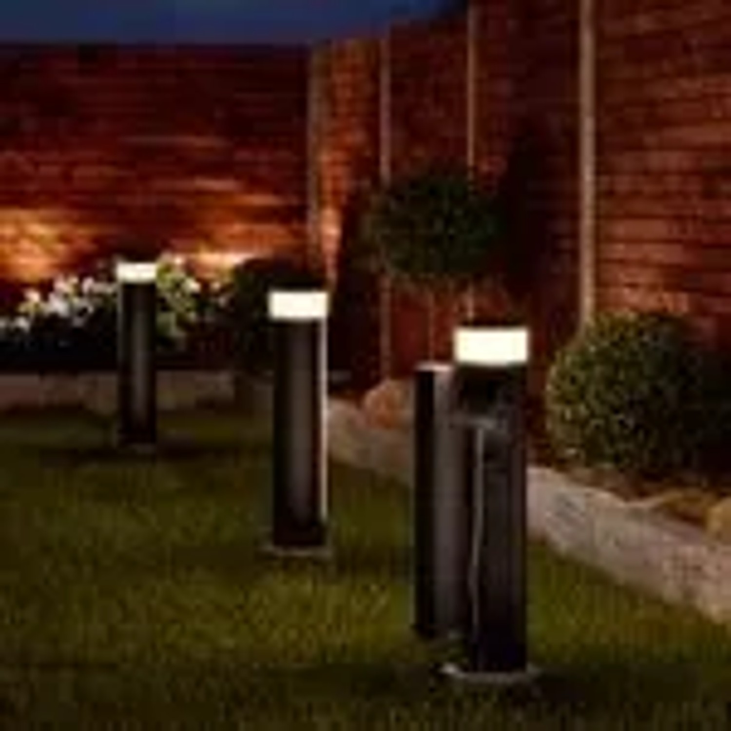 SSC-LUXon Gartenstrahler Mit Erdspieß – 2 Stück, IP65, 1,8 M Kabel, GU10 Fassung, Schwarz
