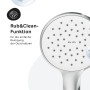 Detailaufnahme des AM.PM Duschsystems Hit mit Rub&Clean Funktion für einfache Düsenreinigung.
