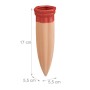 Relaxdays Bewässerungskegel Keramik Terracotta 4er Set 17 cm x 5,5 cm x 5,5 cm_4