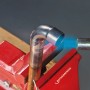Rothenberger Lötlampe RS 200 beim Löten eines Kupferrohrs in Schraubstock.