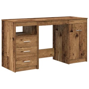 vidaXL Schreibtisch mit Unterschrank Altholz Holzwerkstoff 3328551
