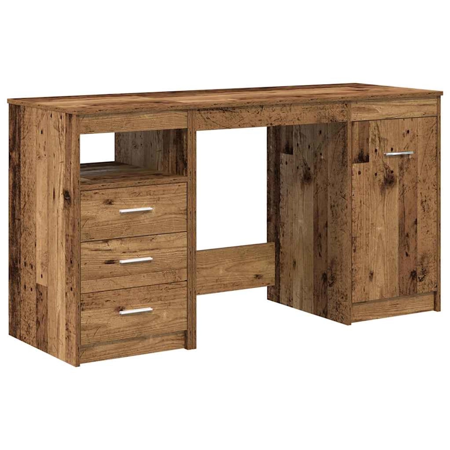 vidaXL Schreibtisch mit Unterschrank Altholz Holzwerkstoff 3328551 günstig online kaufen