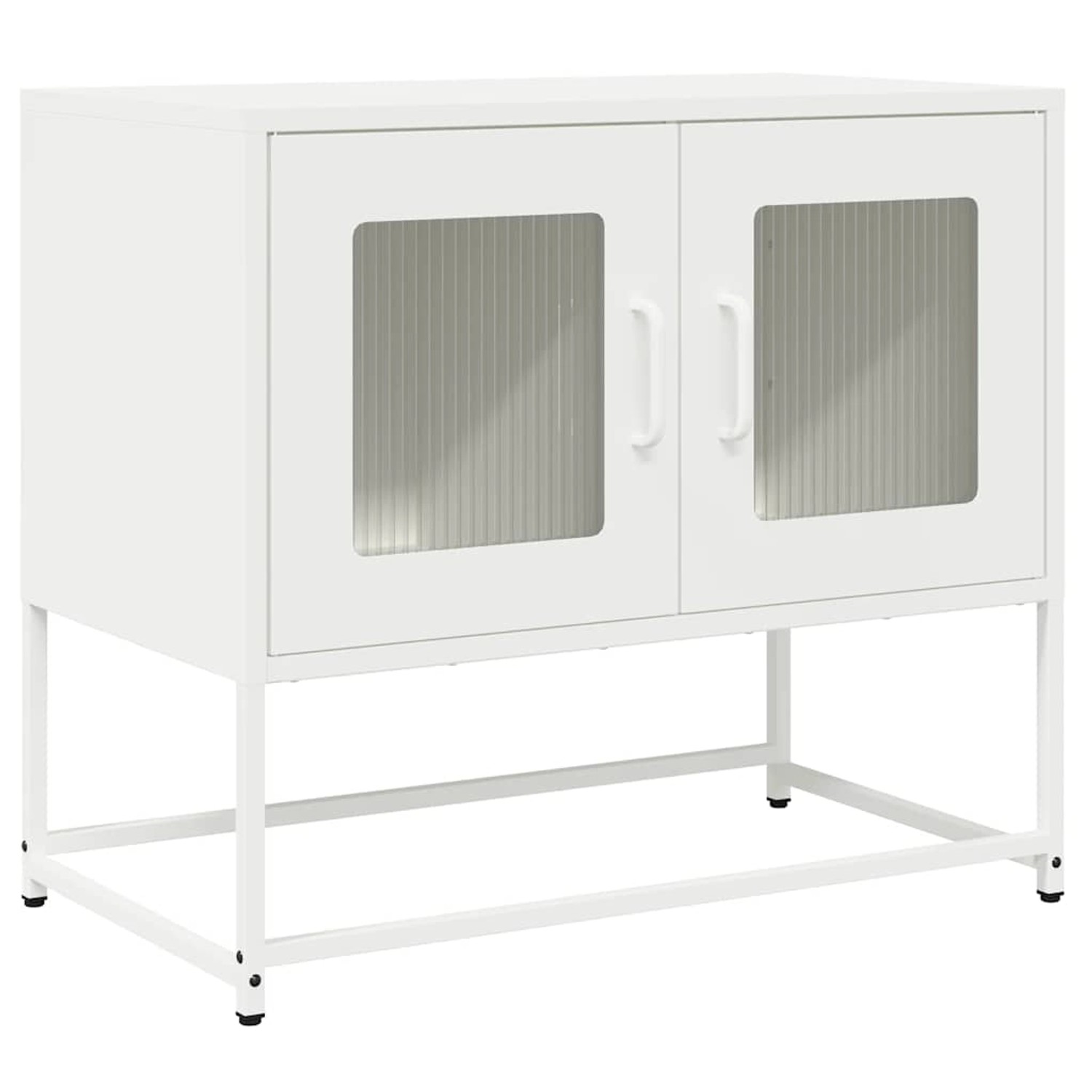 vidaXL TV-Schrank Weiß 68x39x60,5 cm Kaltgewalzter Stahl 853337 günstig online kaufen
