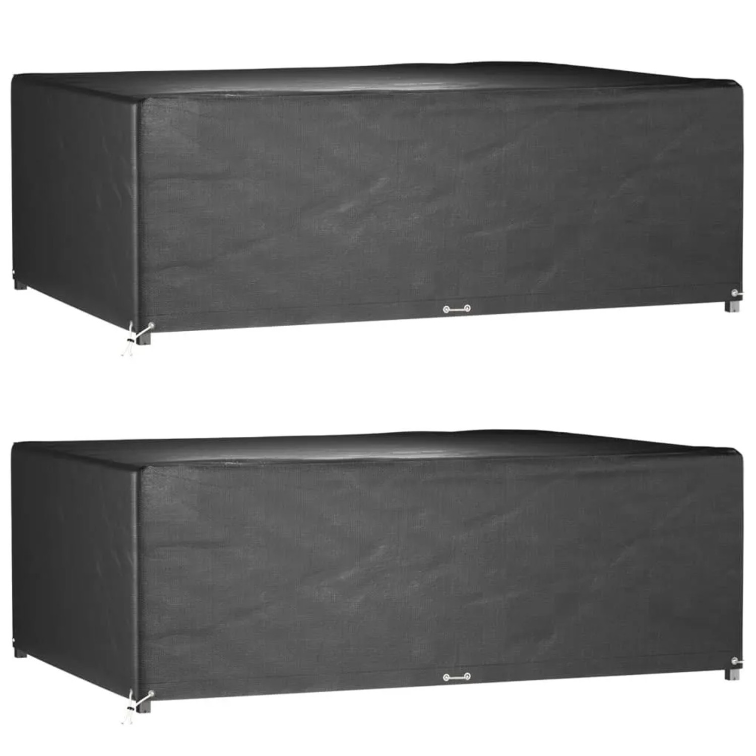 vidaXL Gartenmöbel-Abdeckungen 2 Stk 12 Ösen 230x165x80 cm Rechteckig 3155354