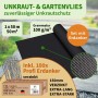 TTL GARDEN Unkrautvlies 100g/m² 1x50m 50m² Rolle Schwarz Inkl. 100 Erdanker 150mm Schwarz Gartenvlies Mulchvlies UV-stabil_2