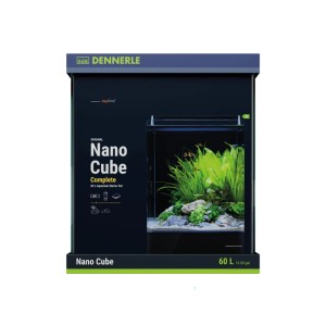 Dennerle Nano Cube Complete 60L Aquarium-Set mit LED-Beleuchtung, Filter und Bodengrund.
