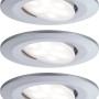 Paulmann LED Einbaustrahler Calla, 3er Set, chrom matt, schwenkbar, neutralweißes Licht.