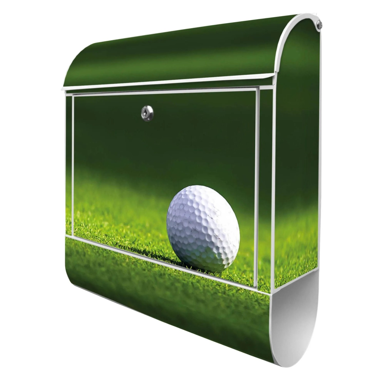 Banjado Design Briefkasten Weiß Pulverbeschichtet 39x47x14cm 2 Schlüssel Mi günstig online kaufen