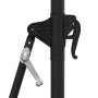Detailaufnahme: Kurbelmechanismus des anthrazitfarbenen furnicato Wand-Sonnenschirms.