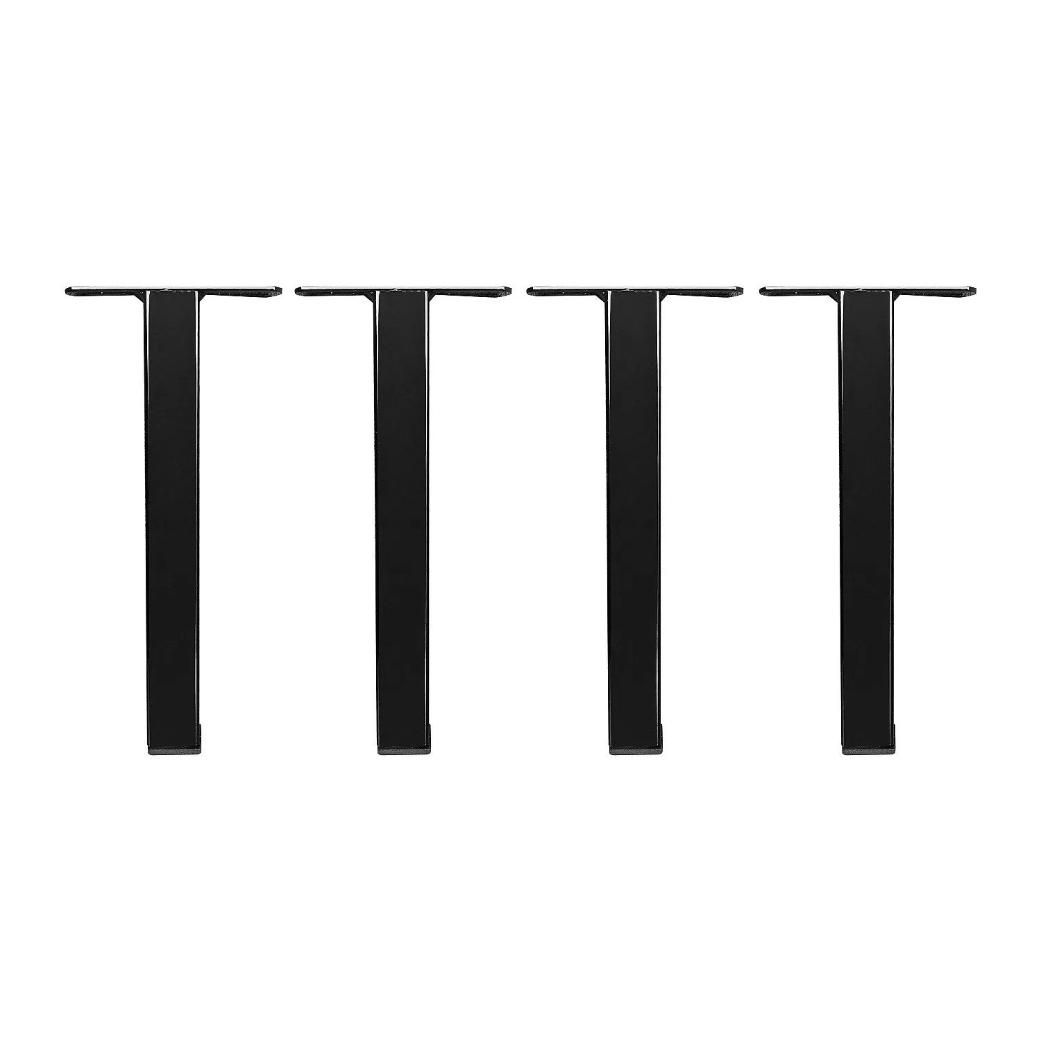 Vente-unique Bettfüße Aprano Schwarz 12 cm