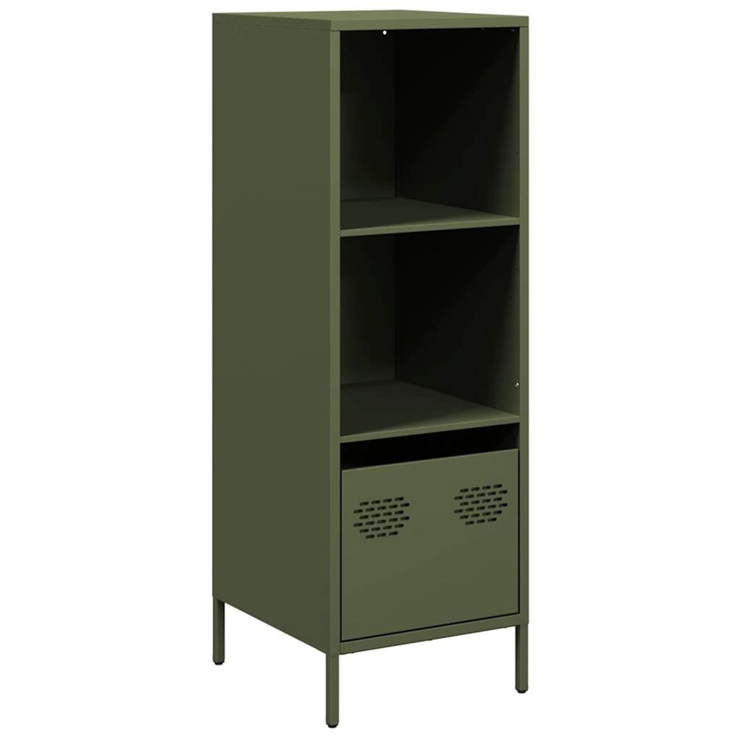 vidaXL Highboard Olivgrün 35x39x103,5 cm Stahl 851380 günstig online kaufen