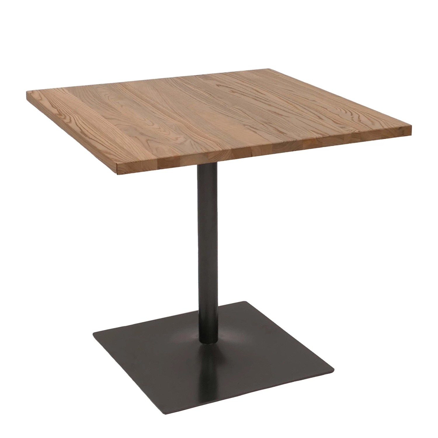 MCW Bistrotisch H10 Ulme Holz 75x80x80cm Hellbraun