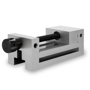 EBERTH Präzisionsschraubstock, 125mm Backenbreite, Spannwerkzeug für präzise Arbeiten.