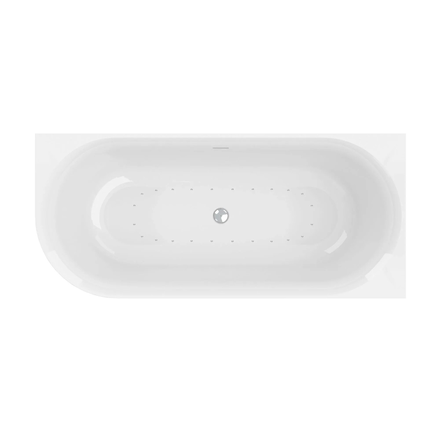 Ottofond Whirlpool Mince Corner L Silent-System 180 cm x 80 cm Weiß