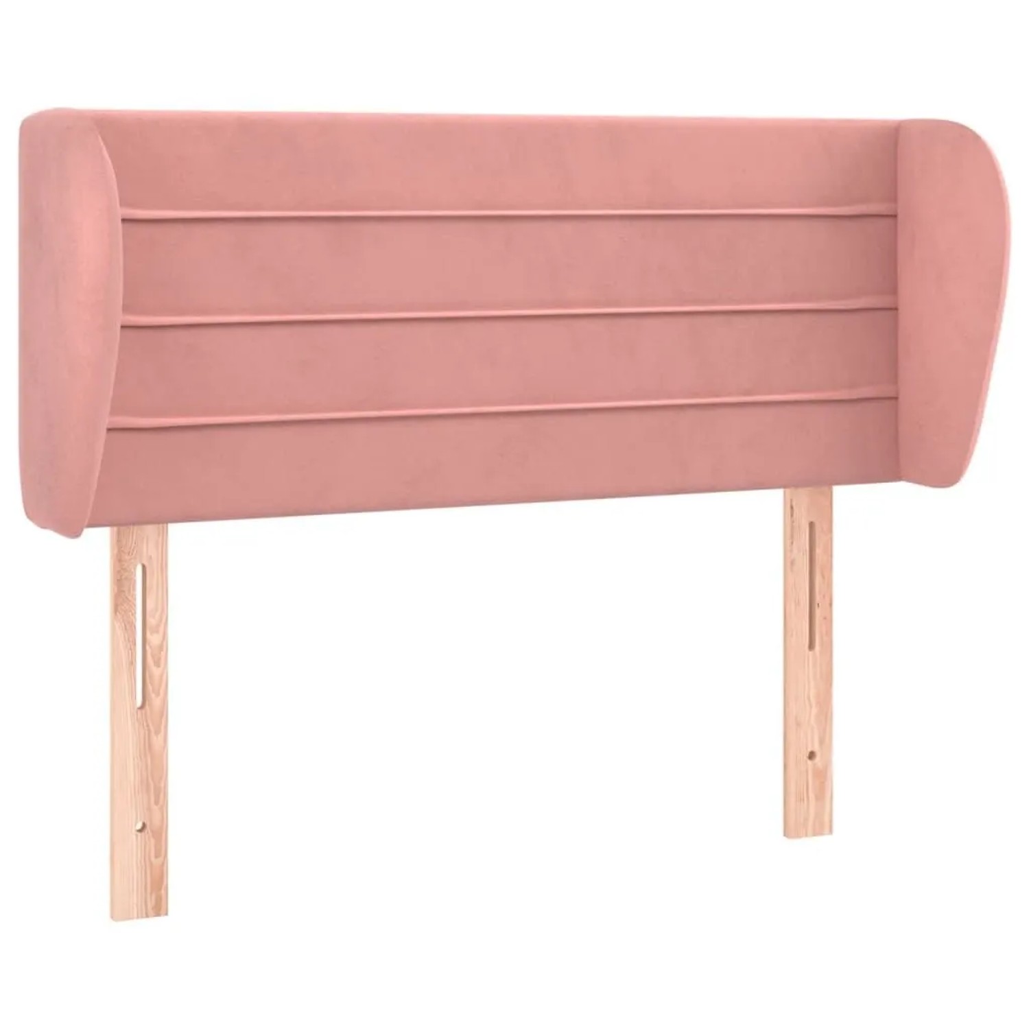vidaXL Kopfteil mit Ohren Rosa 83x23x78/88 cm Samt 3117319