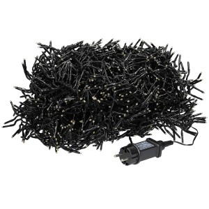 ECD Germany LED Büschel Lichterkette, 22m, 3000 warmweiße LEDs, Strombetrieb, IP44.