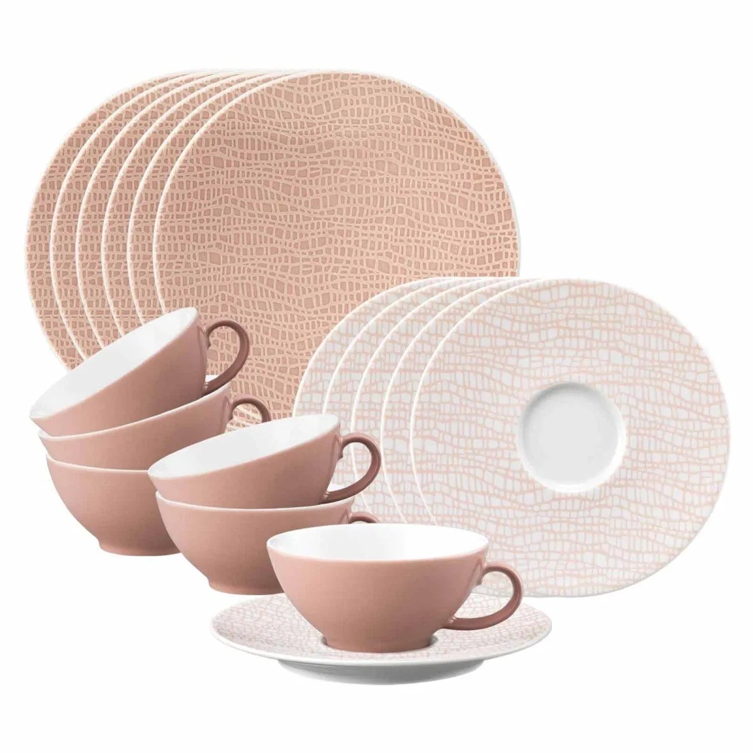 Seltmann Weiden Life Fashion Teeservice 18-teilig Posh Rose
