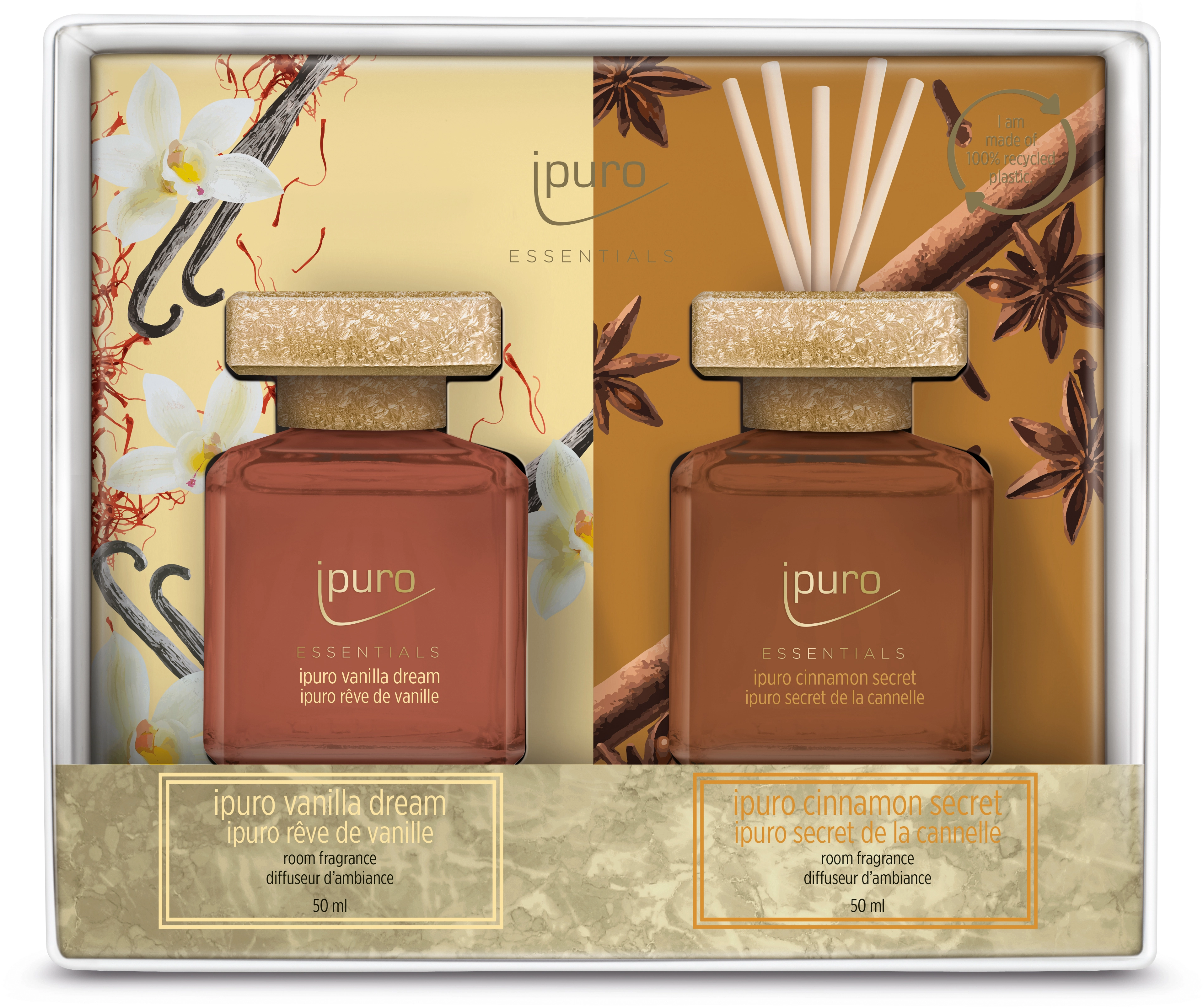 Ipuro Raumduft Essentials 2-er Set Cinnamon Secret & Vanilla Dream