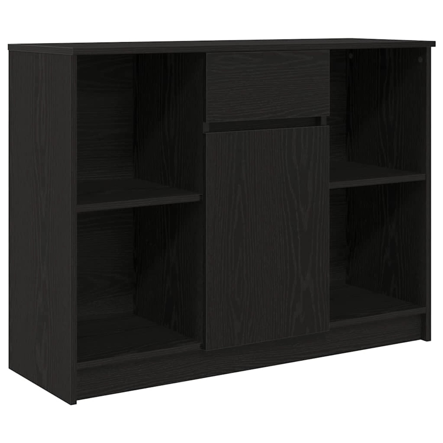 vidaXL Sideboard mit Schublade Schwarz Eichen-Optik 101x35x76 cm 861563 günstig online kaufen